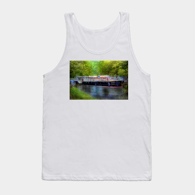 Longboat on the Grand Canal, Dublin, Ireland Tank Top by Mark Richards